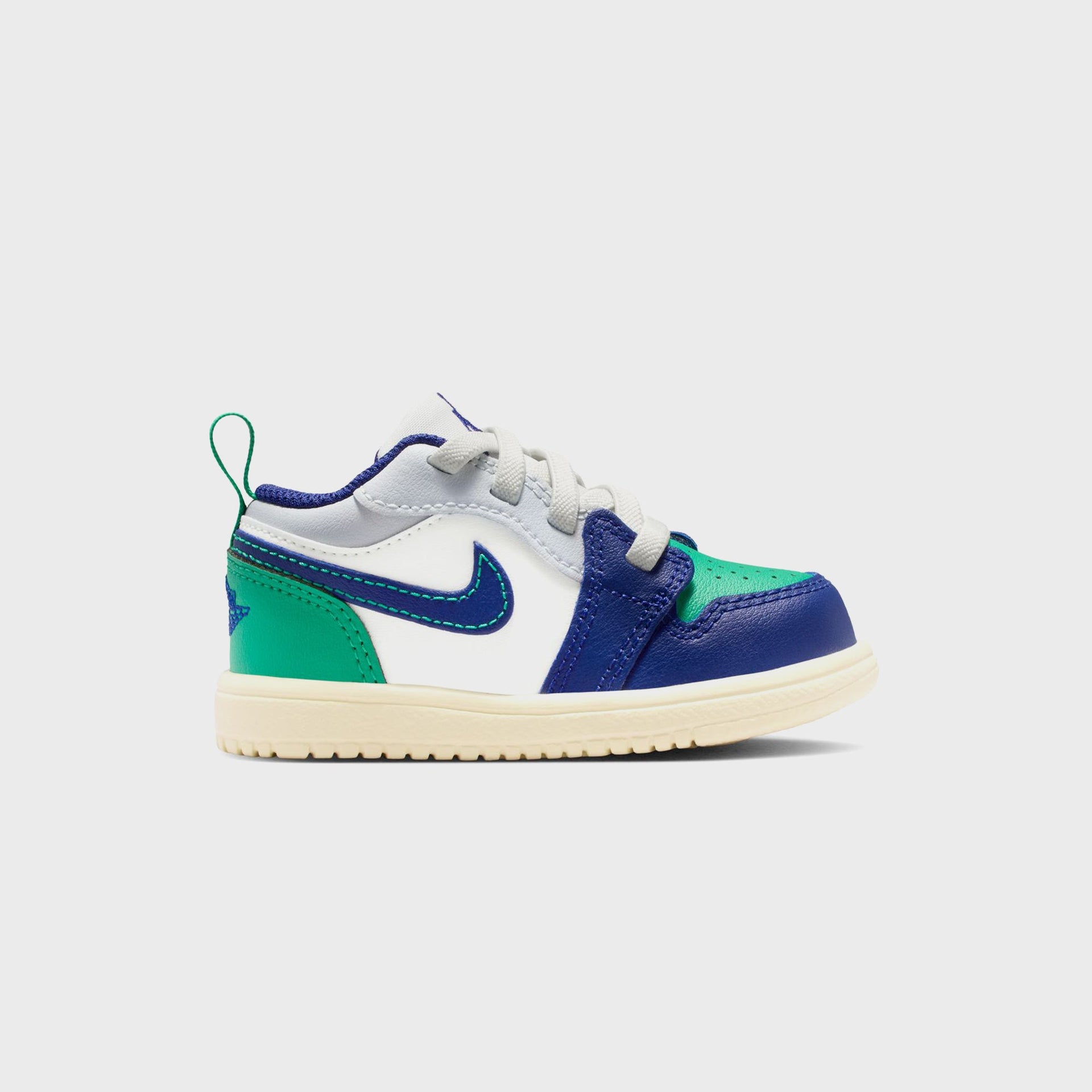 Nike TD Jordan 1 Low Alt - Sail / Deep Royal Blue / Stadium Green