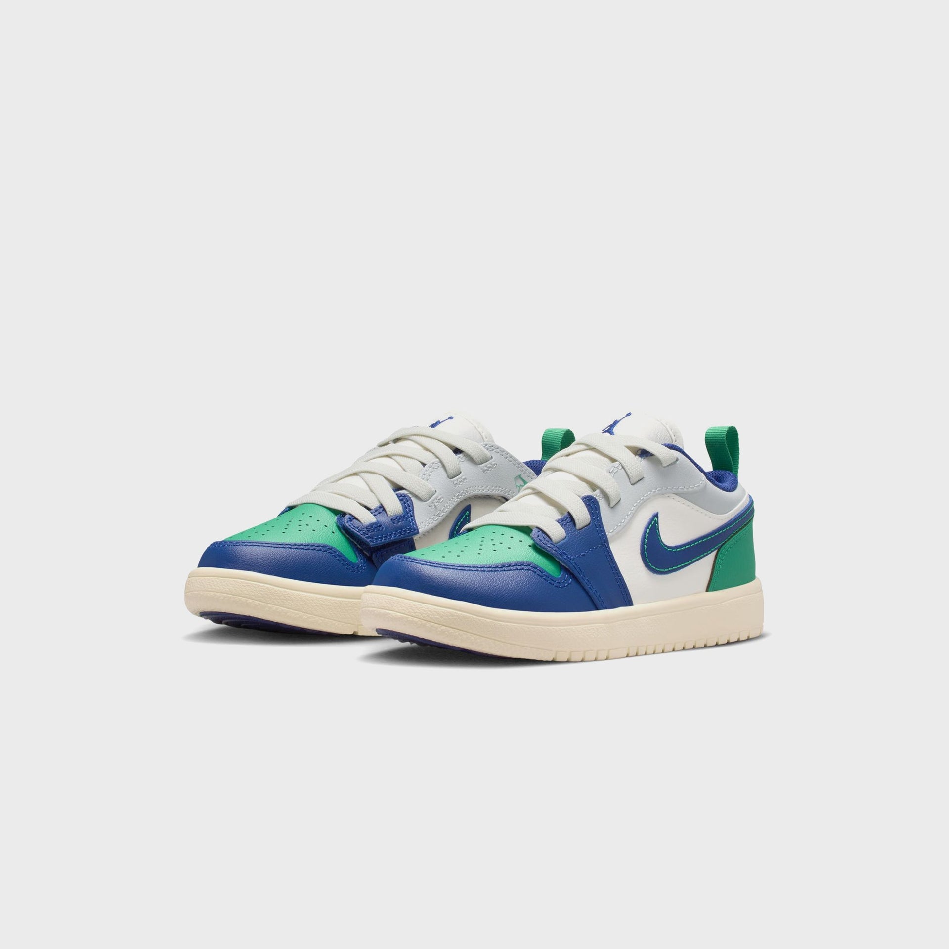 Nike GS Jordan 1 Low - Sail / Deep Royal Blue / Stadium Green