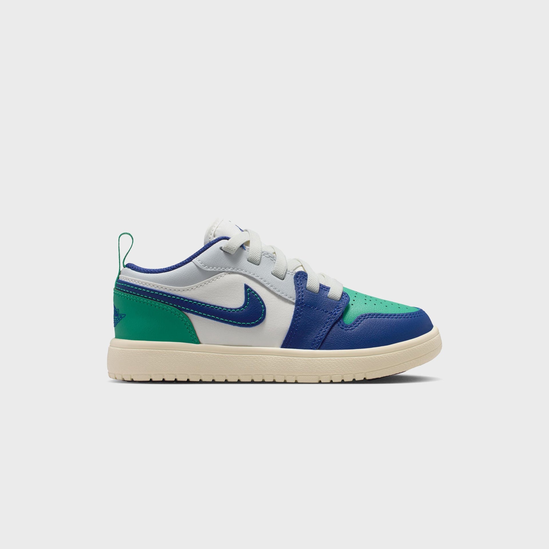 Nike GS Jordan 1 Low - Sail / Deep Royal Blue / Stadium Green