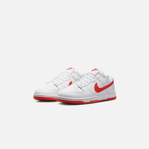 Nike Dunk Low Retro - White / Picante Red
