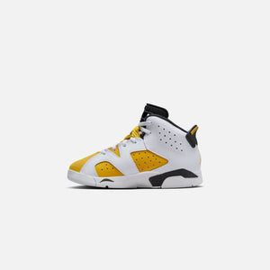 Nike PS Air Jordan 6 Retro - White / Yellow Ochre / Black – Kith