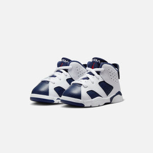 TD Air Jordan 6 Retro - White / Varsity Red / Midnight Navy