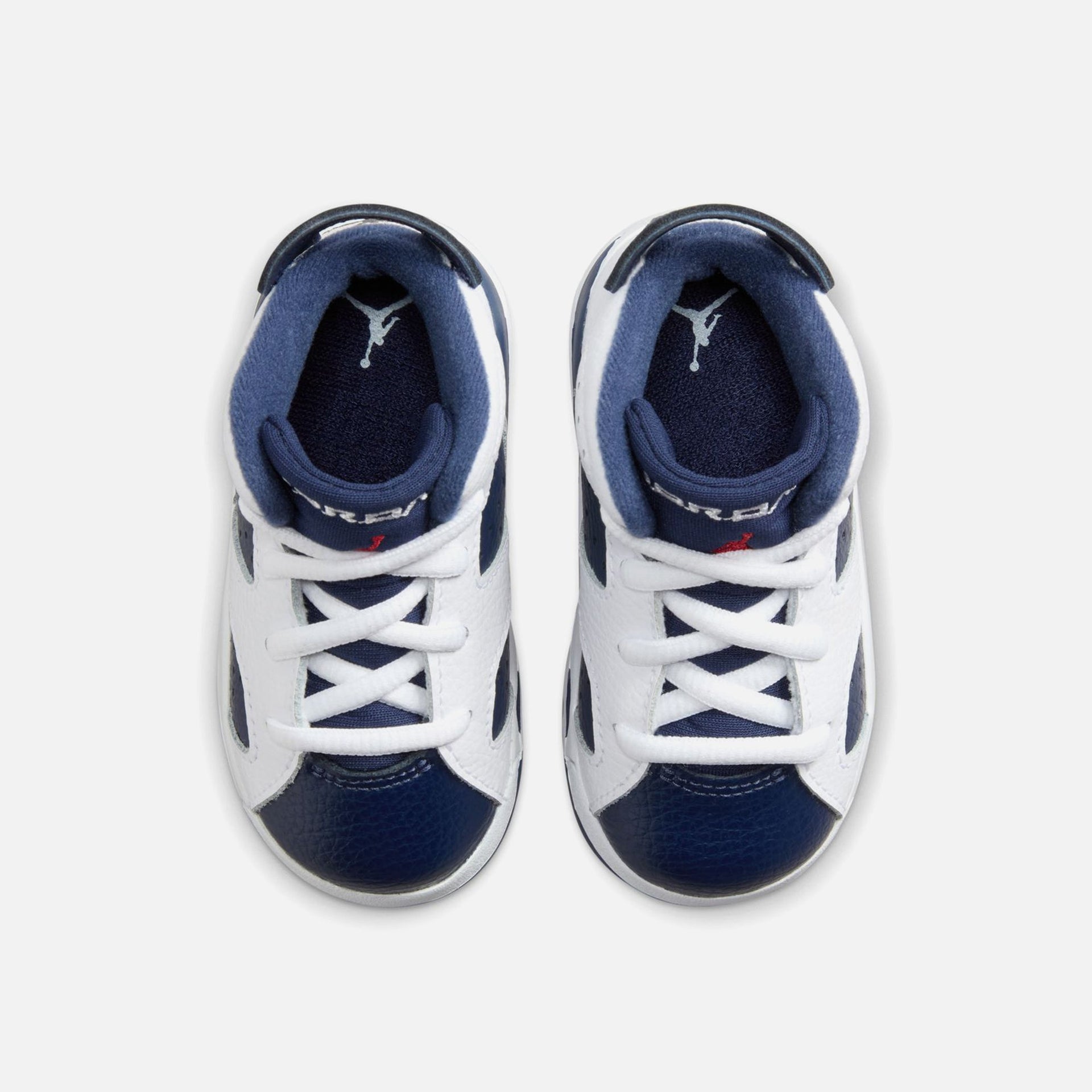 TD Air Jordan 6 Retro - White / Varsity Red / Midnight Navy