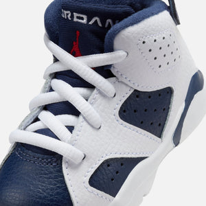 TD Air Jordan 6 Retro - White / Varsity Red / Midnight Navy