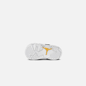 Nike TD Air Jordan 6 Retro - White / Yellow Ochre / Black