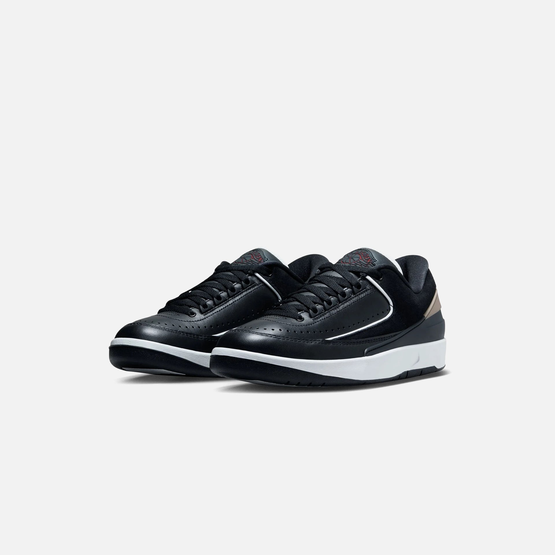 WMNS Air Jordan 2 Retro Low - Black / Varsity Red / Metallic Gold