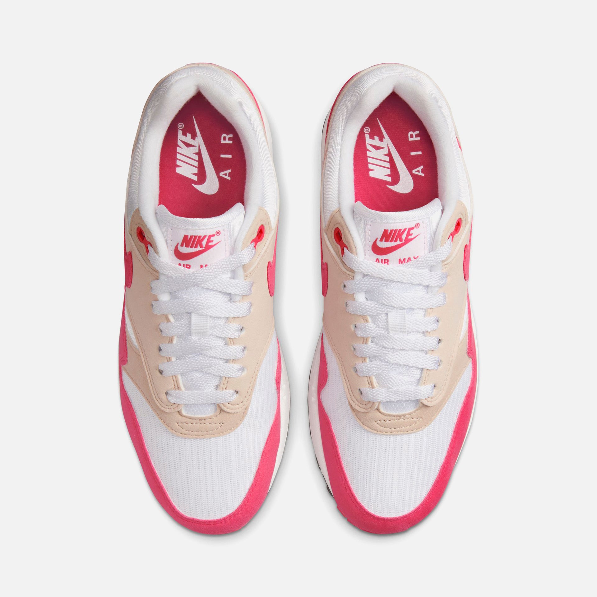 Nike WMNS Air Max 1 `87 - White / Aster Pink / Light Orewood Brown / Black