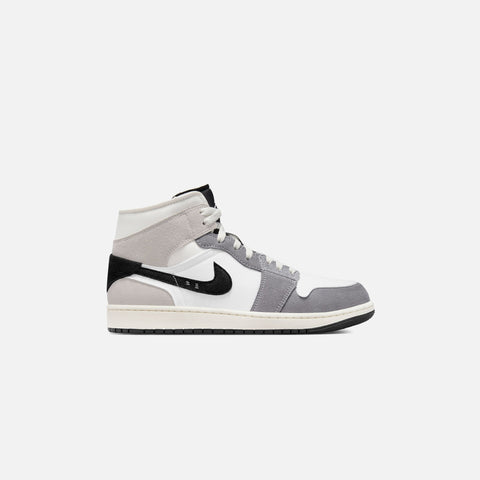 Nike Air Jordan 1 Mid SE Craft - Cement Grey / Black / White