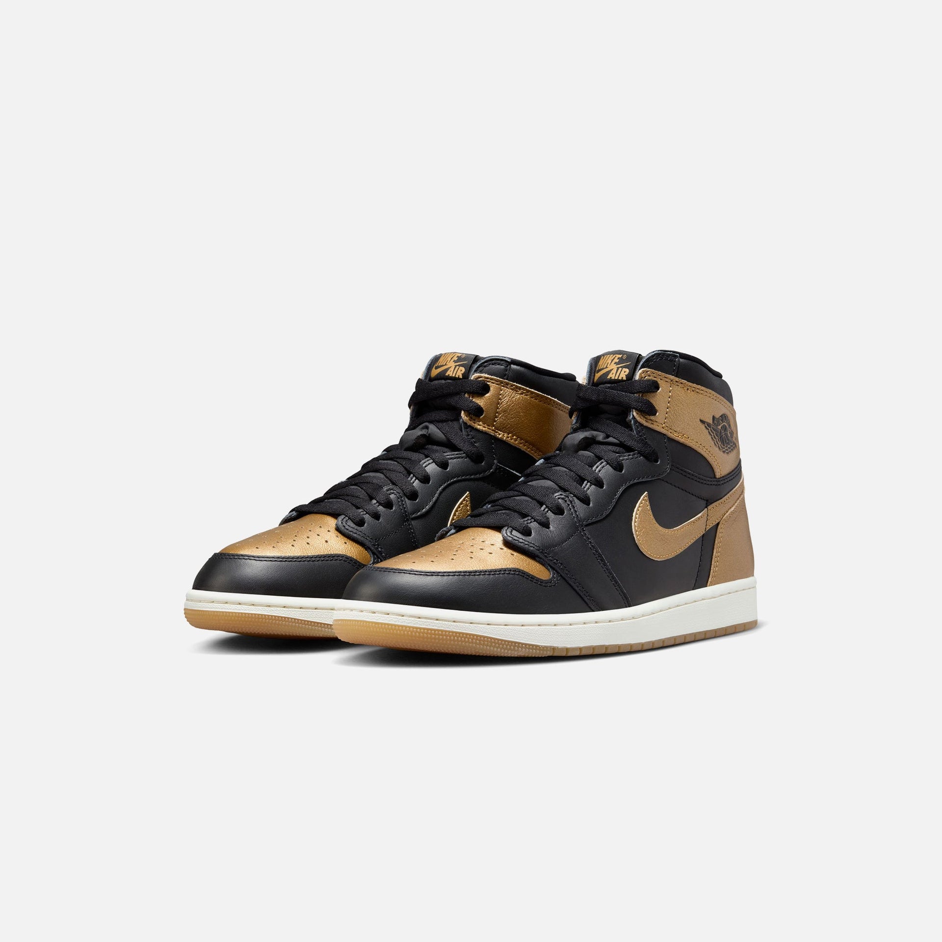 Nike Air Jordan 1 Retro High OG Remastered - Black / Metallic Gold / Sail