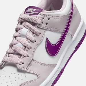 Nike GS Dunk Low - White / Platinum Violet / Viotech