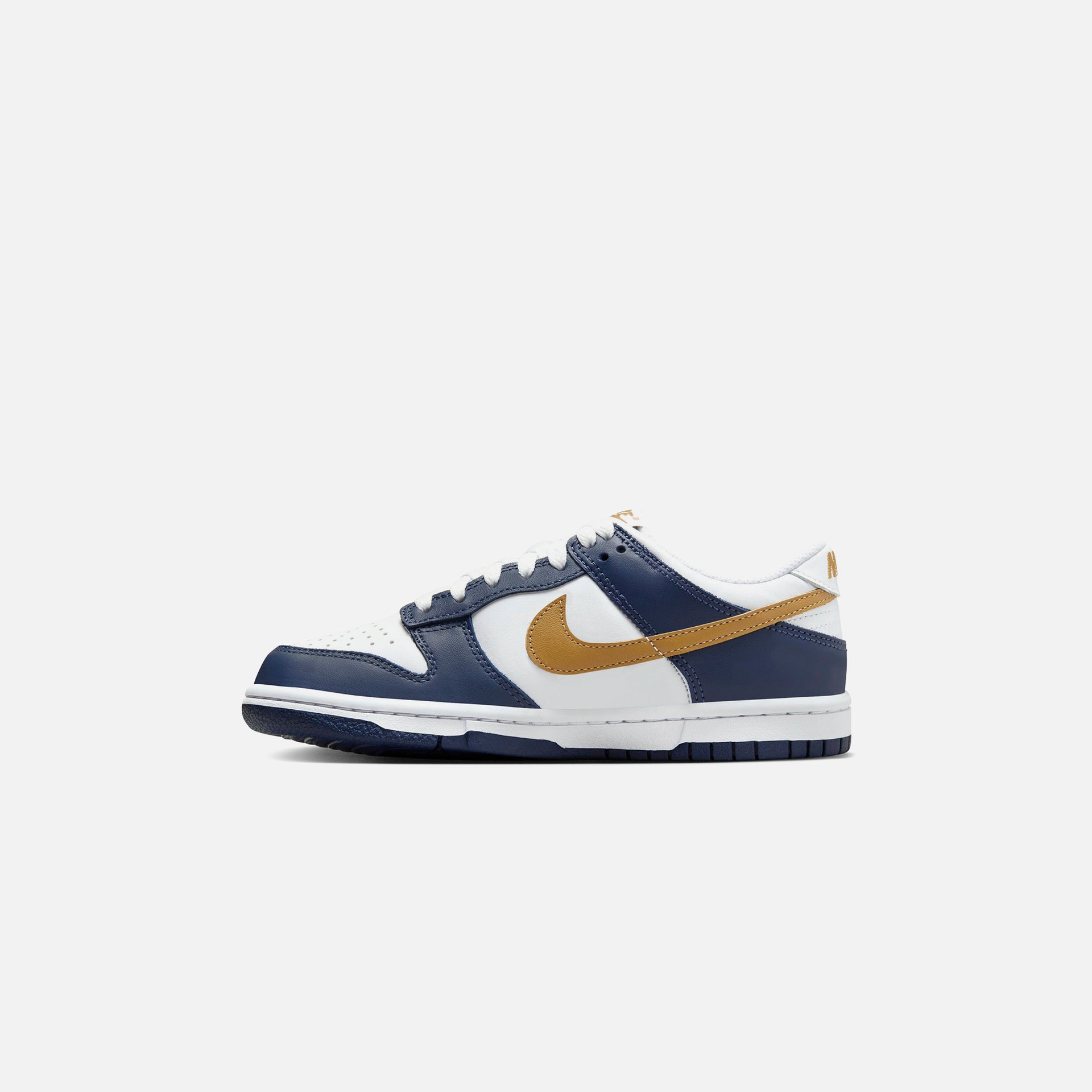 Nike GS Dunk Low - White / Wheat / Midnight Navy