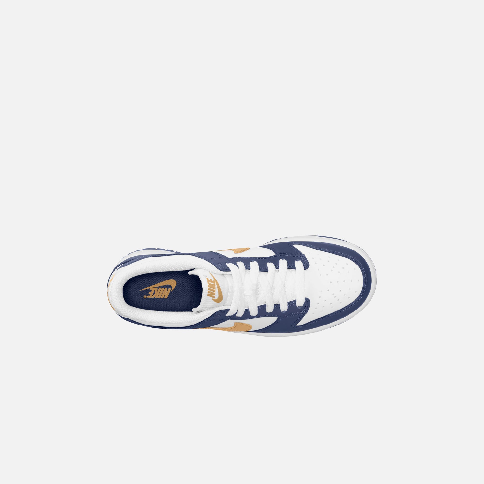 Nike GS Dunk Low - White / Wheat / Midnight Navy – Kith Canada