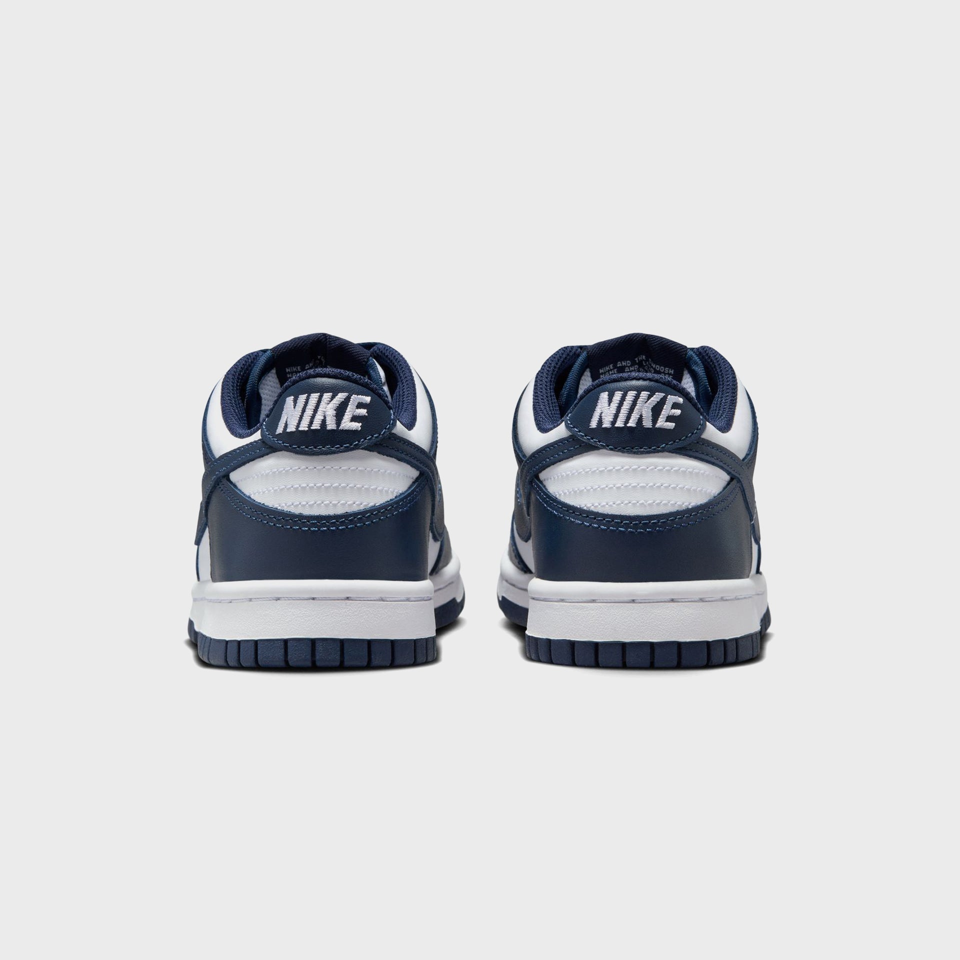 Nike GS Dunk Low - White / Midnight Navy