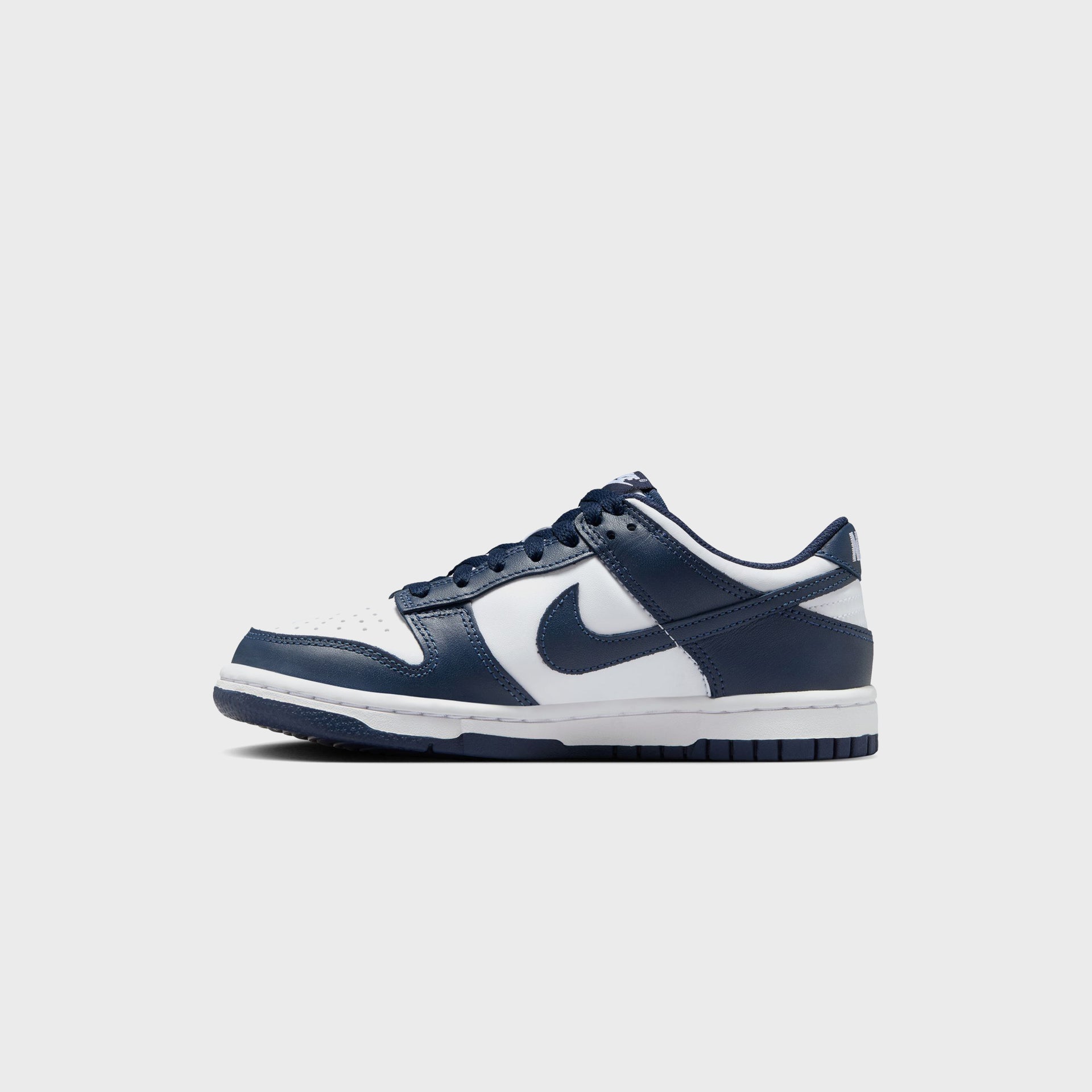 Nike GS Dunk Low - White / Midnight Navy