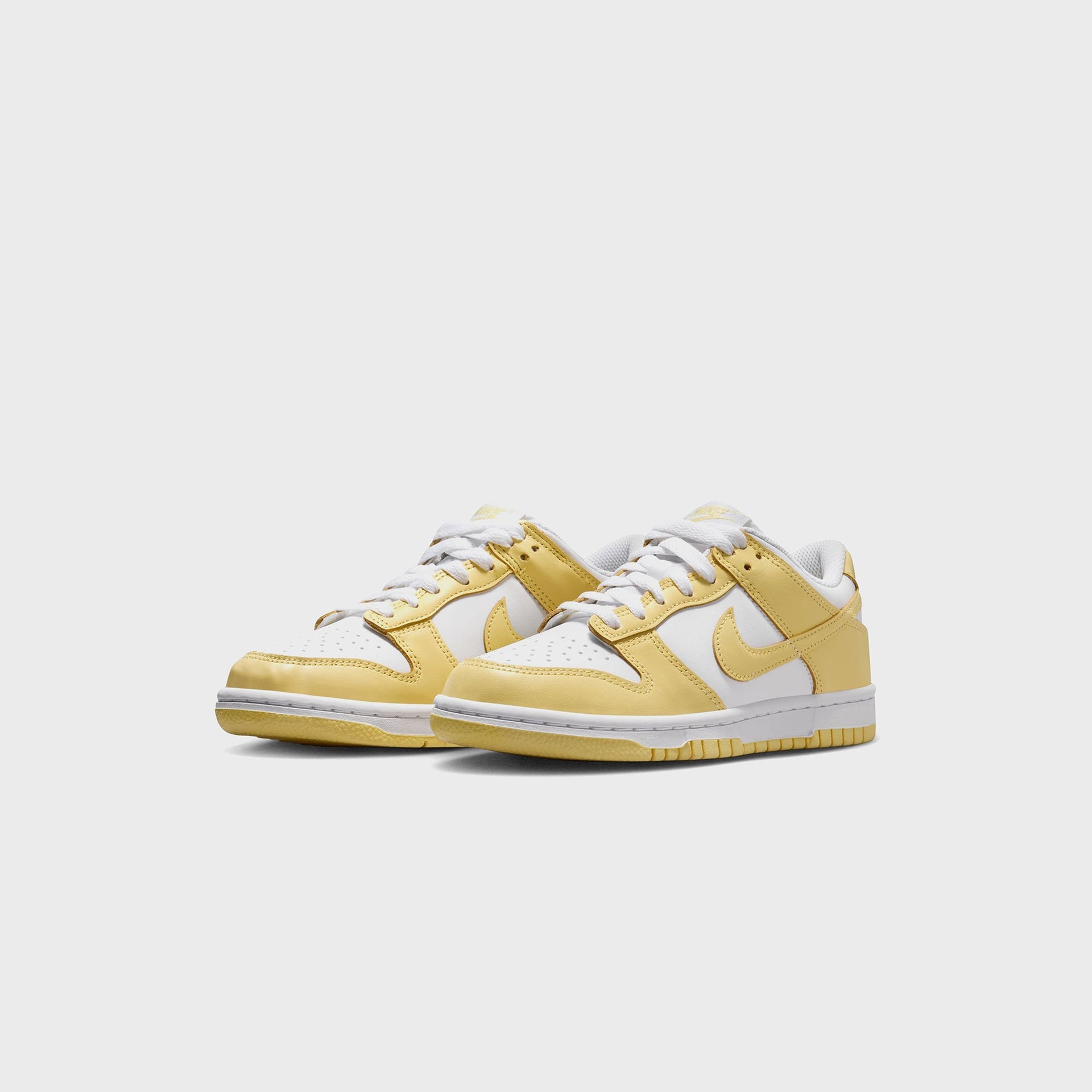 Nike GS Dunk Low - White / Soft Yellow