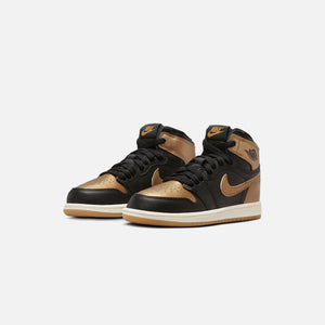 Nike Pre-school Air Jordan 1 Retro High OG - Black / Metallic Gold / Sail