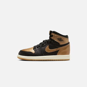 Nike Pre-school Air Jordan 1 Retro High OG - Black / Metallic Gold / Sail