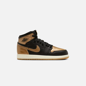 Nike Pre-school Air Jordan 1 Retro High OG - Black / Metallic Gold / Sail