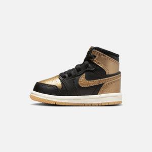 Nike Toddler Air Jordan 1 Retro High OG - Black / Metallic Gold / Sail