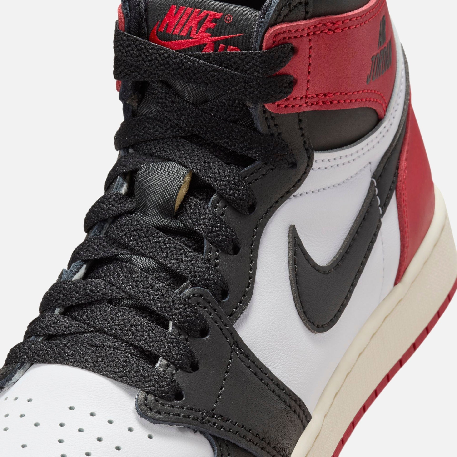 Jordan GS Air Jordan 1 Retro High OG - Black / Black / Varsity Red / White