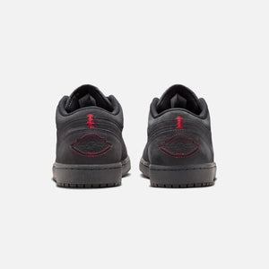 Nike Air Jordan 1 Low SE Craft - Dark Smoke Grey / Varsity Red / Black