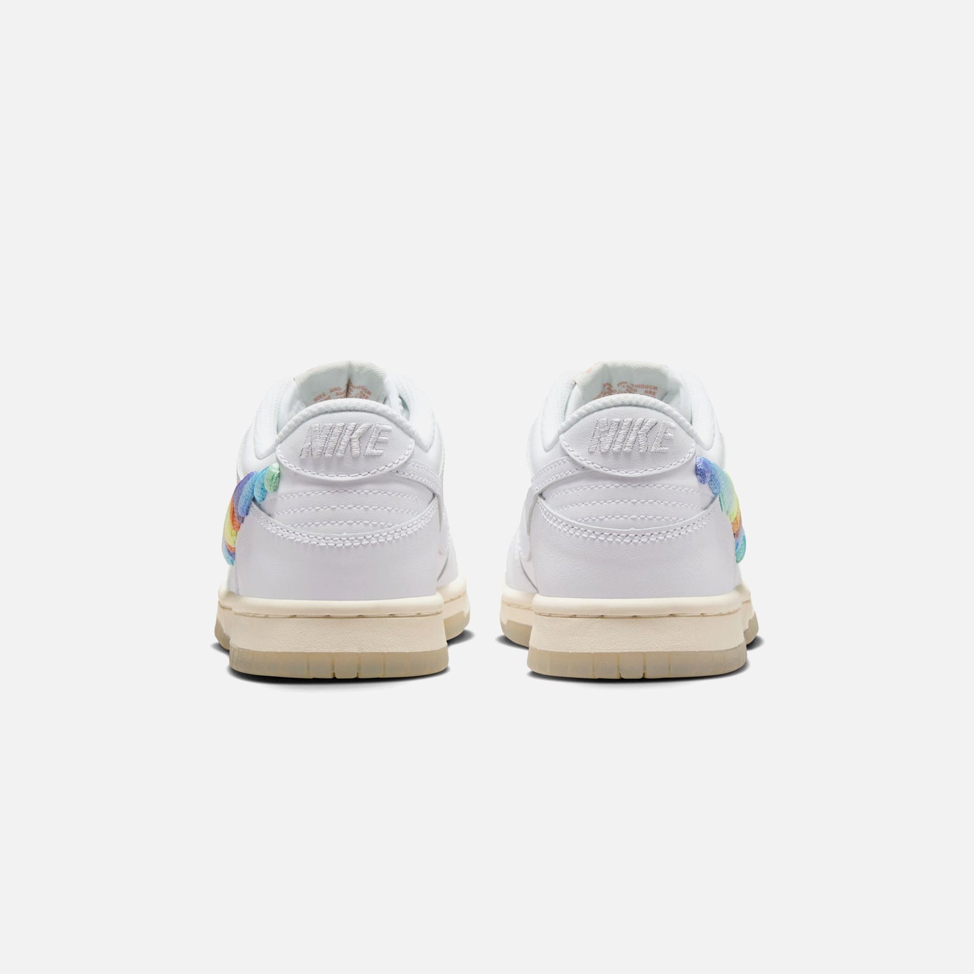 Nike GS Dunk Low - White / Multi-Color / Dark Pony