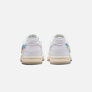 Nike GS Dunk Low - White / Multi-Color / Dark Pony