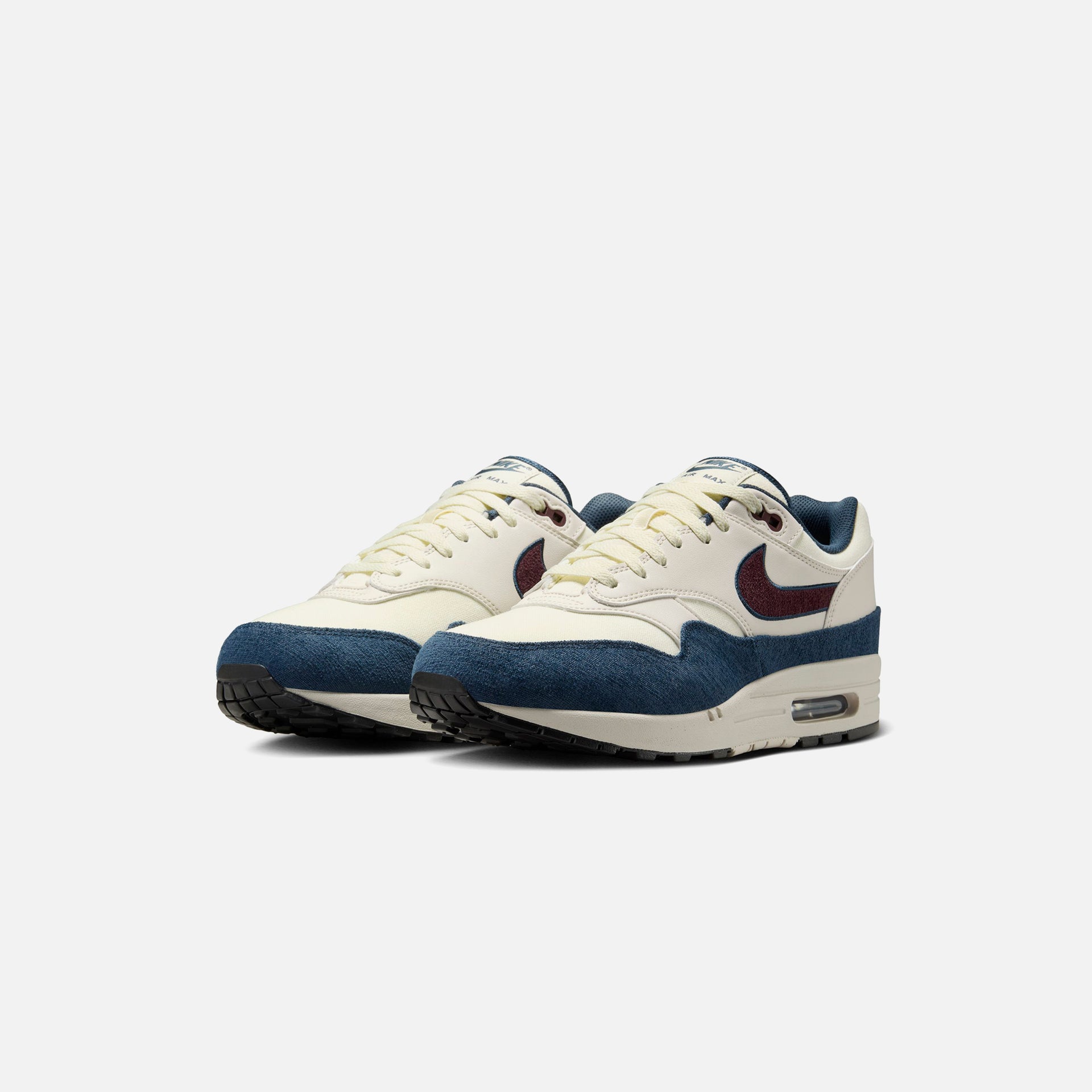 Nike Air Max 1 - Coconut Milk / Armoury Navy / Light Orewood Brown / Burgundy Crush