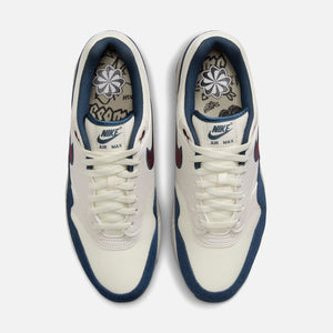 Nike Air Max 1 - Coconut Milk / Armoury Navy / Light Orewood Brown / Burgundy Crush