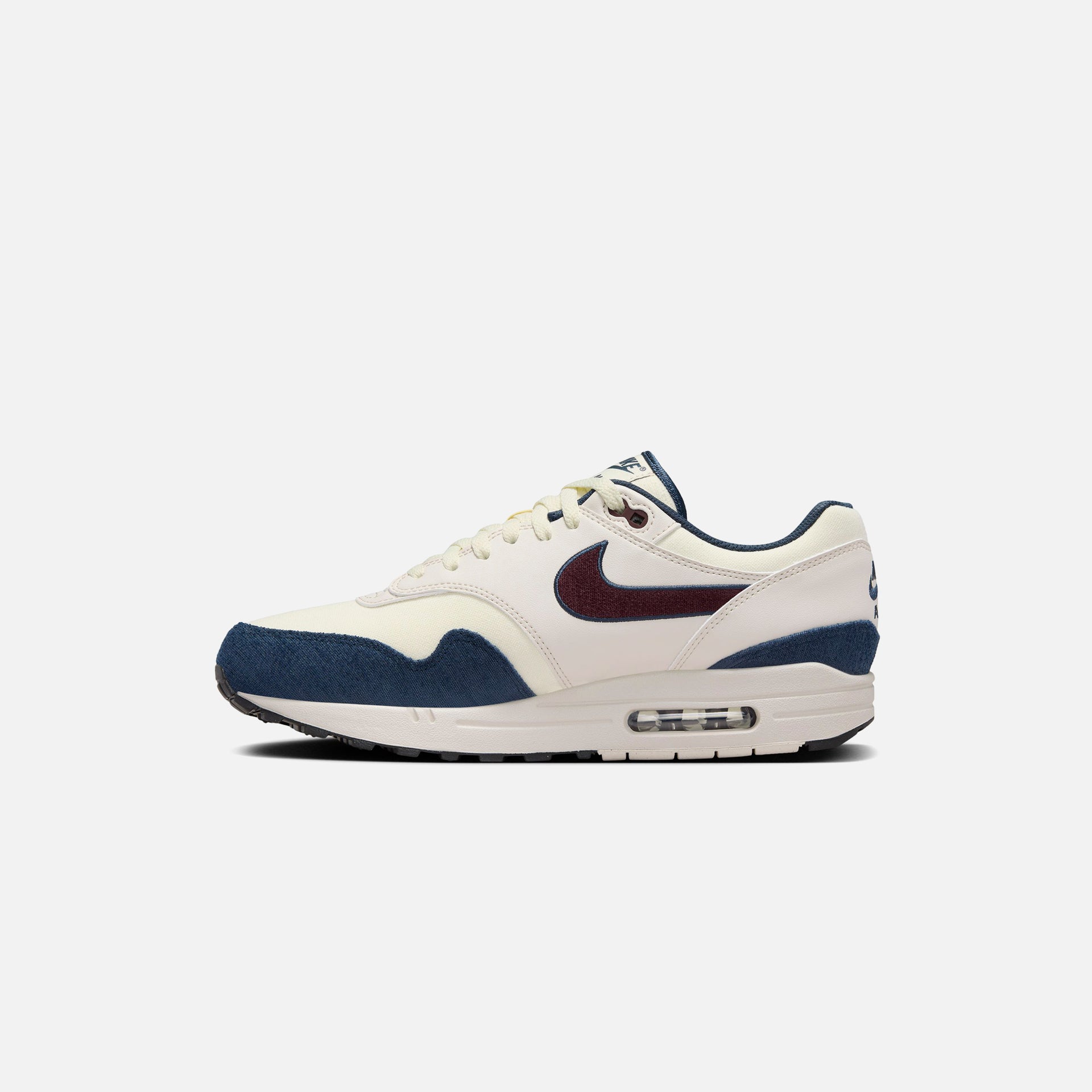 Nike Air Max 1 - Coconut Milk / Armoury Navy / Light Orewood Brown / Burgundy Crush