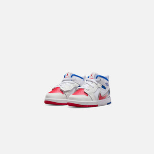 Nike TD Air Jordan 1 Mid RM Easyon - White / Siren Red / Racer Blue