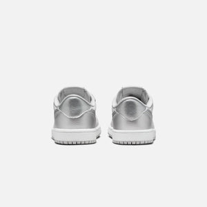 Nike Pre-School Air Jordan 1 Low OG - Neutral Grey / Metallic Silver / White