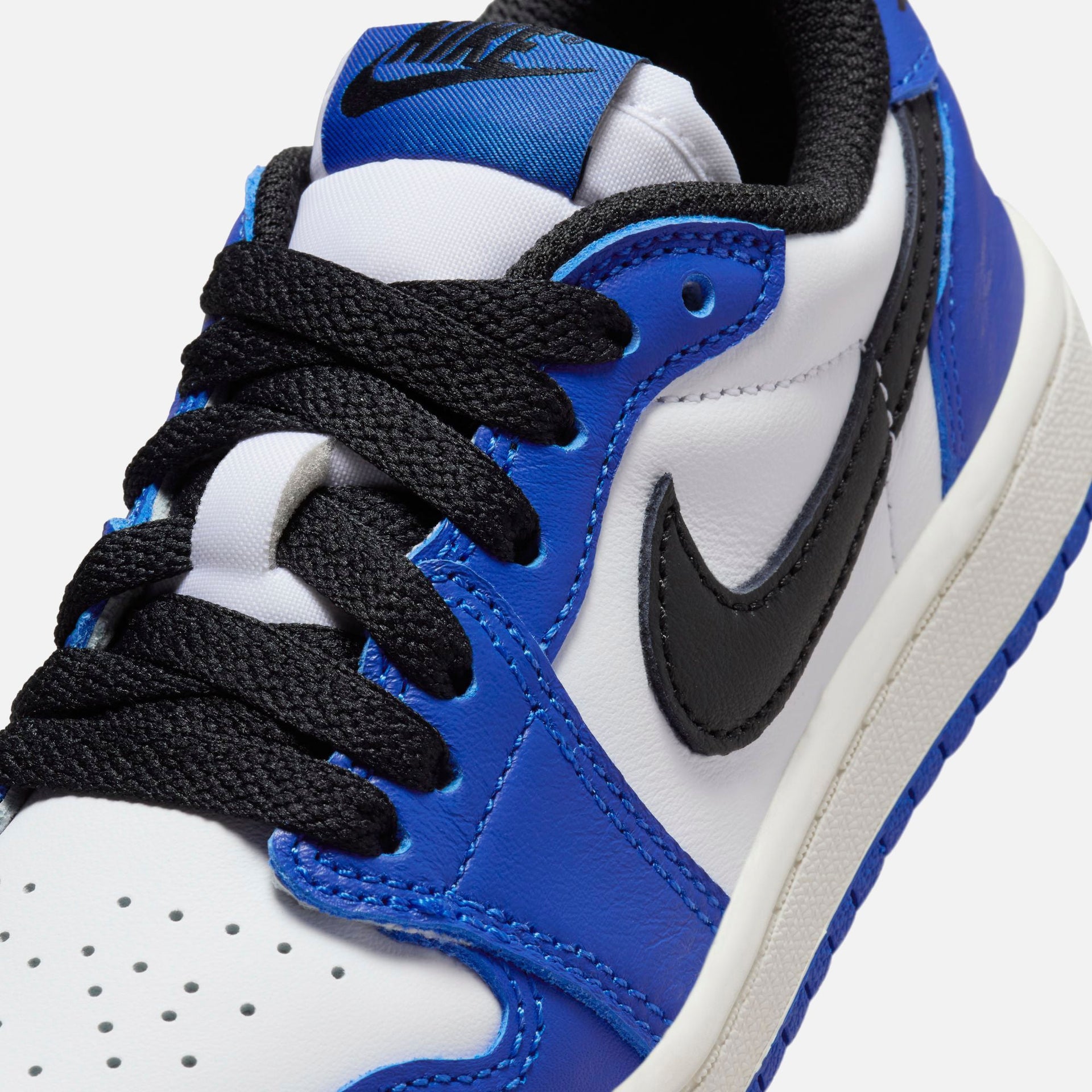 Jordan PS Air Jordan 1 Low OG - White / Black / Game Royal / Sail