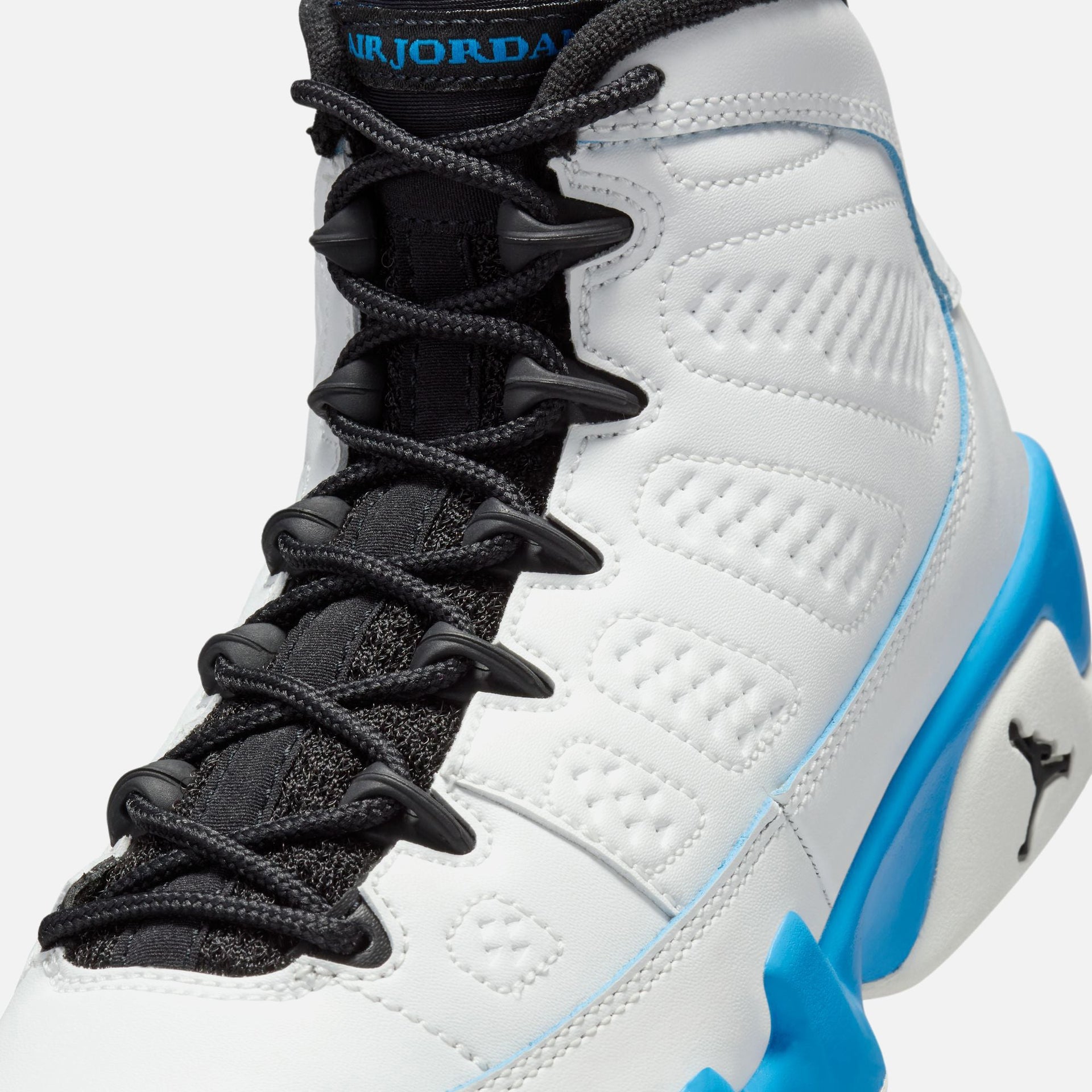 Jordan GS Air Jordan 9 Retro - Summit White / Black / Dark Powder Blue