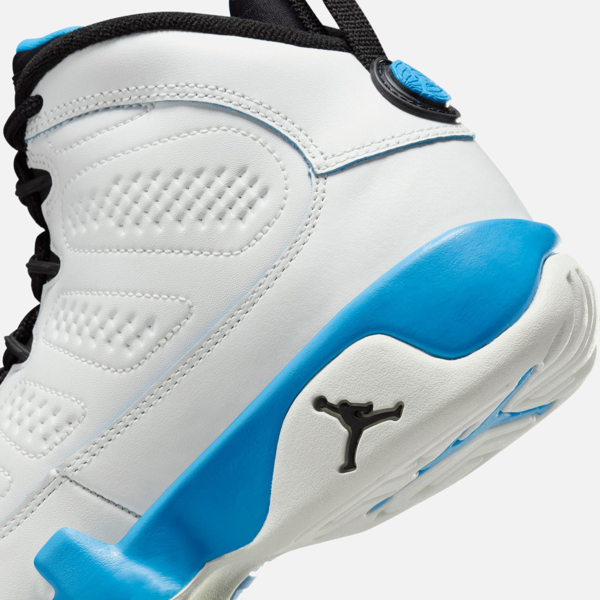 Jordan GS Air Jordan 9 Retro - Summit White / Black / Dark Powder Blue