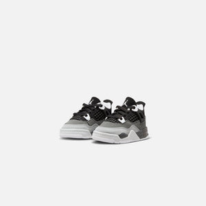 Jordan TD Air Jordan 4 Retro - Black / White / Cool Grey / Pure Platinum