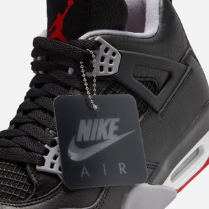 Nike Air Jordan 4 Retro - Black / Fire Red / Cement Grey / Summit White