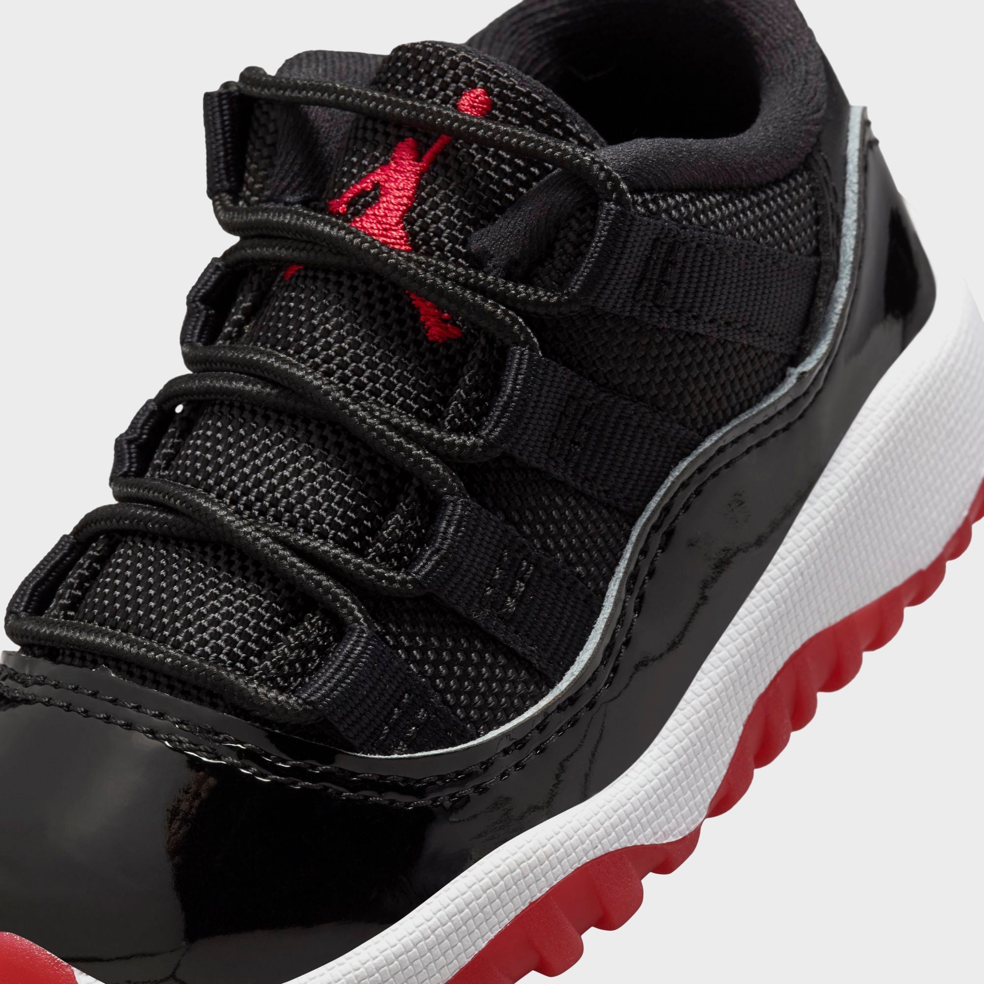 Jordan TD Air Jordan 11 Low - White / Varsity Red / Black – Kith
