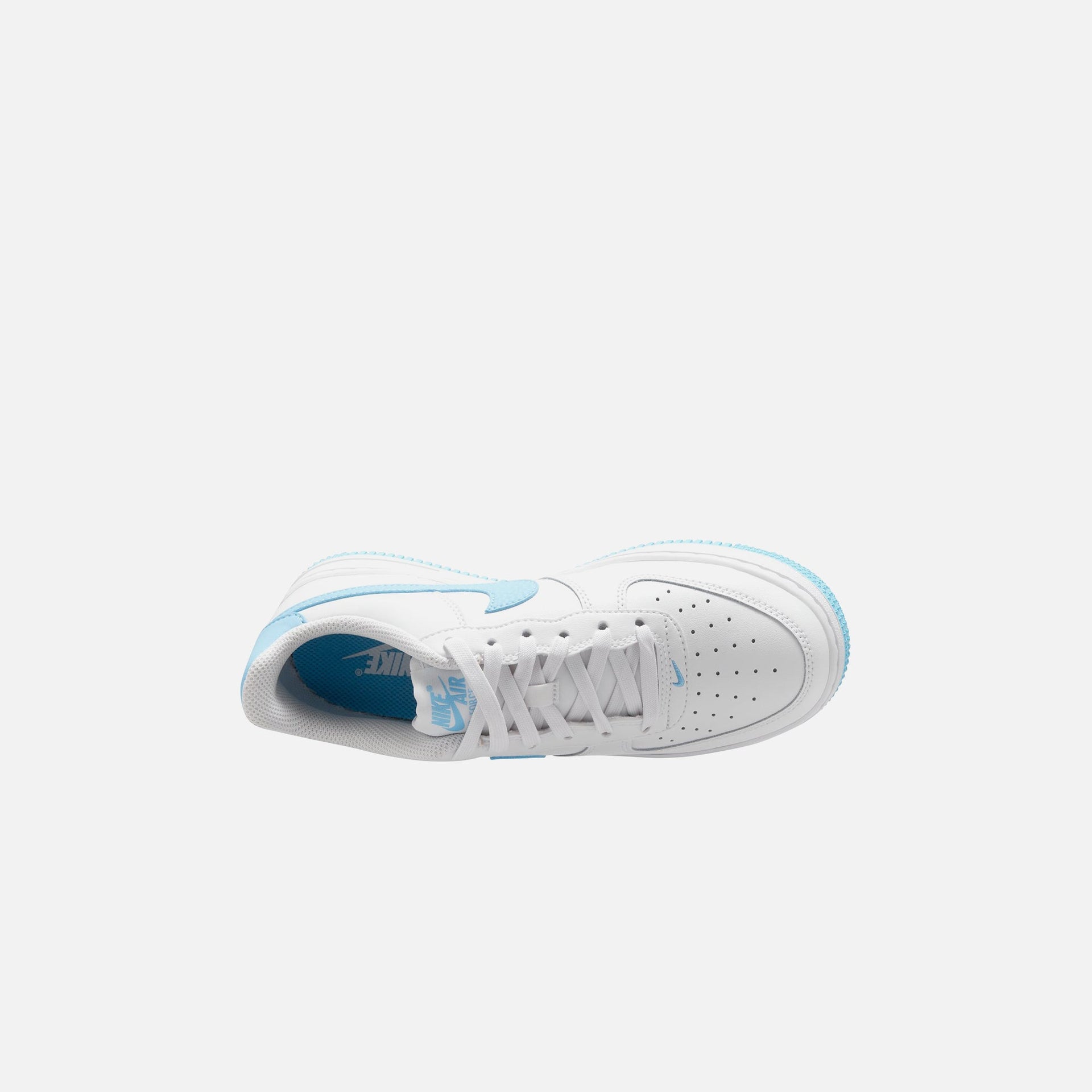 Nike GS Air Force 1 LV8 2 - White / Aquarius Blue / White