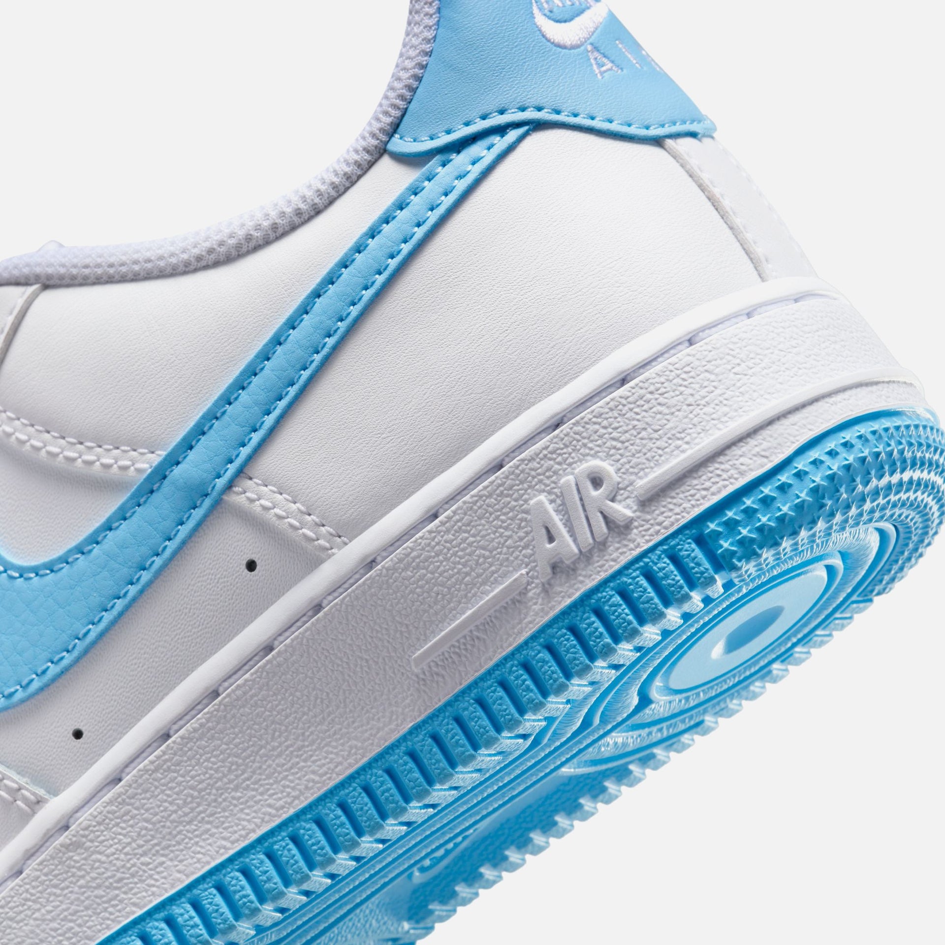 Nike GS Air Force 1 LV8 2 - White / Aquarius Blue / White