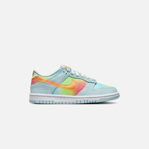 Nike GS Dunk Low - Glacier Blue / Light Lemon Twist / Aquarius Blue / Total Orange