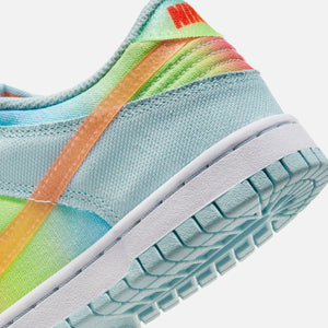 Nike GS Dunk Low - Glacier Blue / Light Lemon Twist / Aquarius Blue / Total Orange