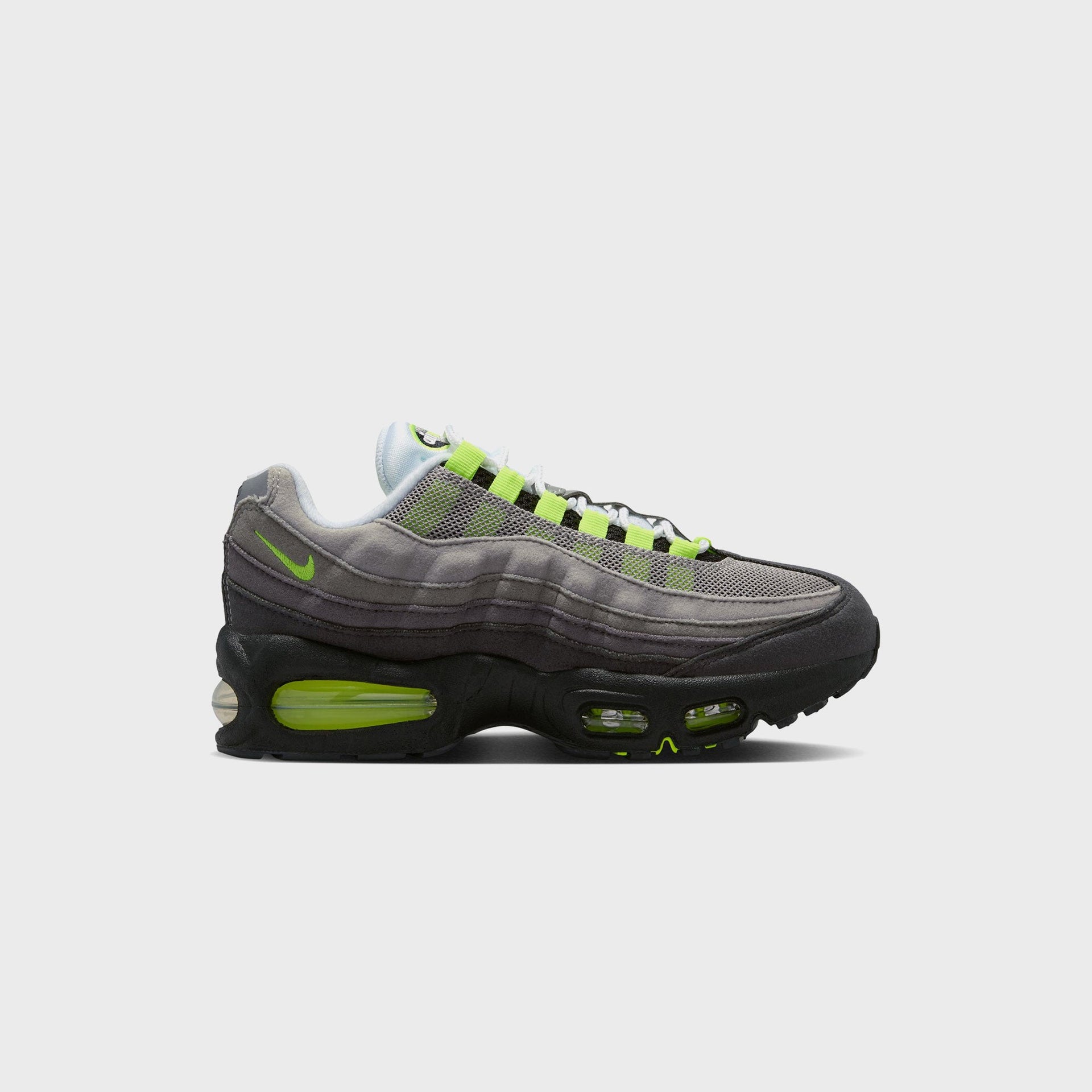 Nike GS Air Max 95 - Black / Anthracite / Light Graphite / Neon Yellow