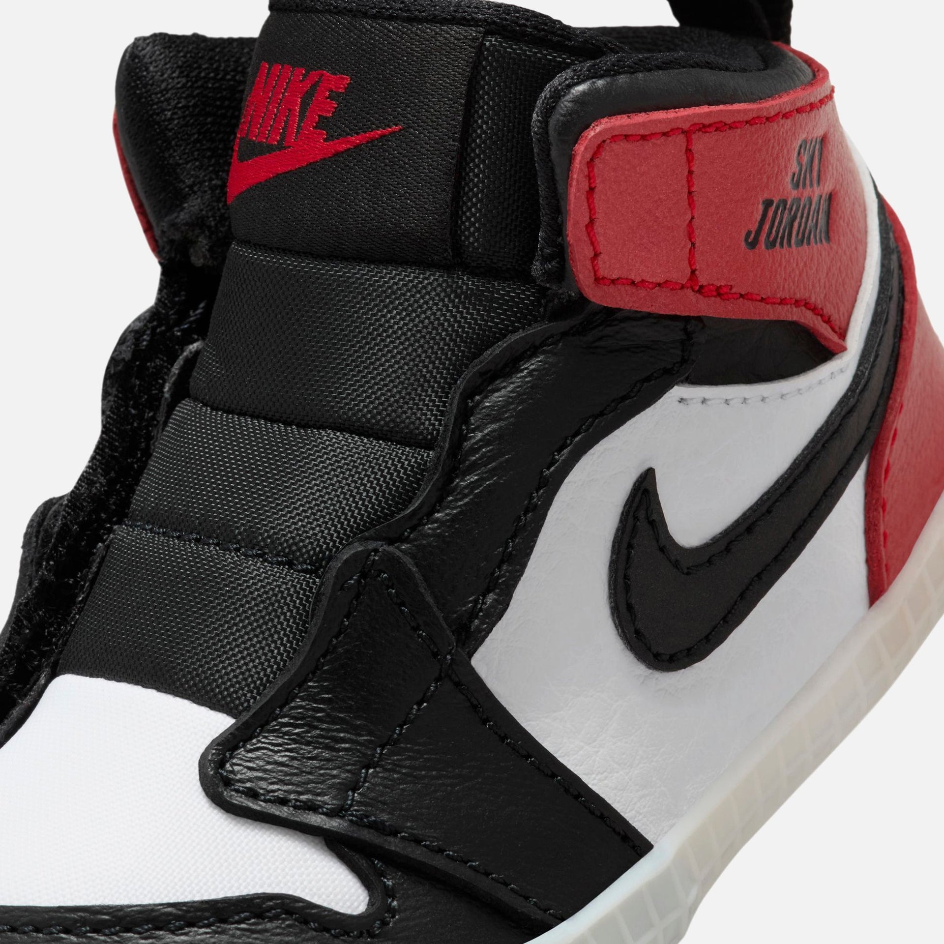 Jordan Air Jordan 1 Crib Bootie - Black / Black / Varsity Red / White