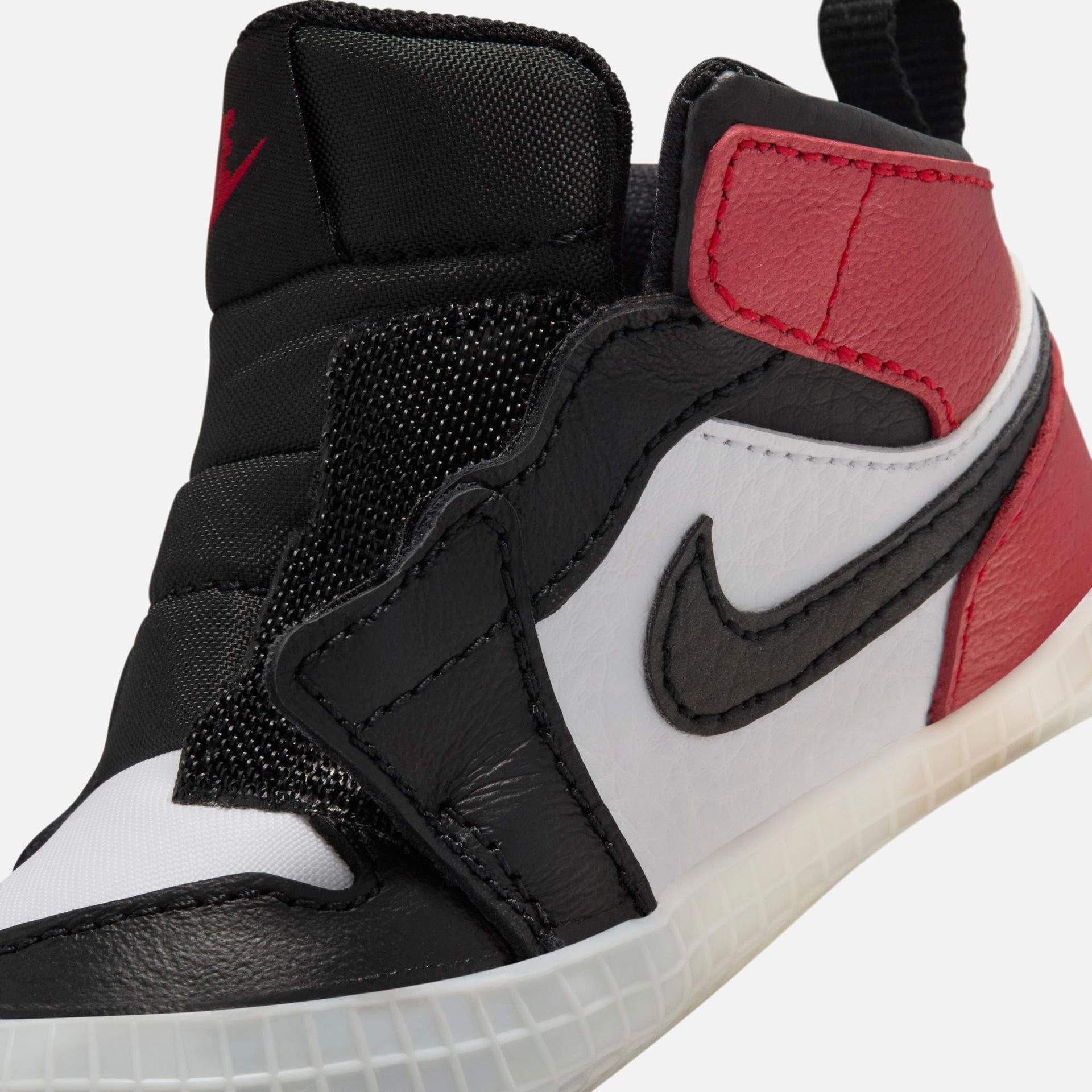 Jordan Air Jordan 1 Crib Bootie - Black / Black / Varsity Red / White