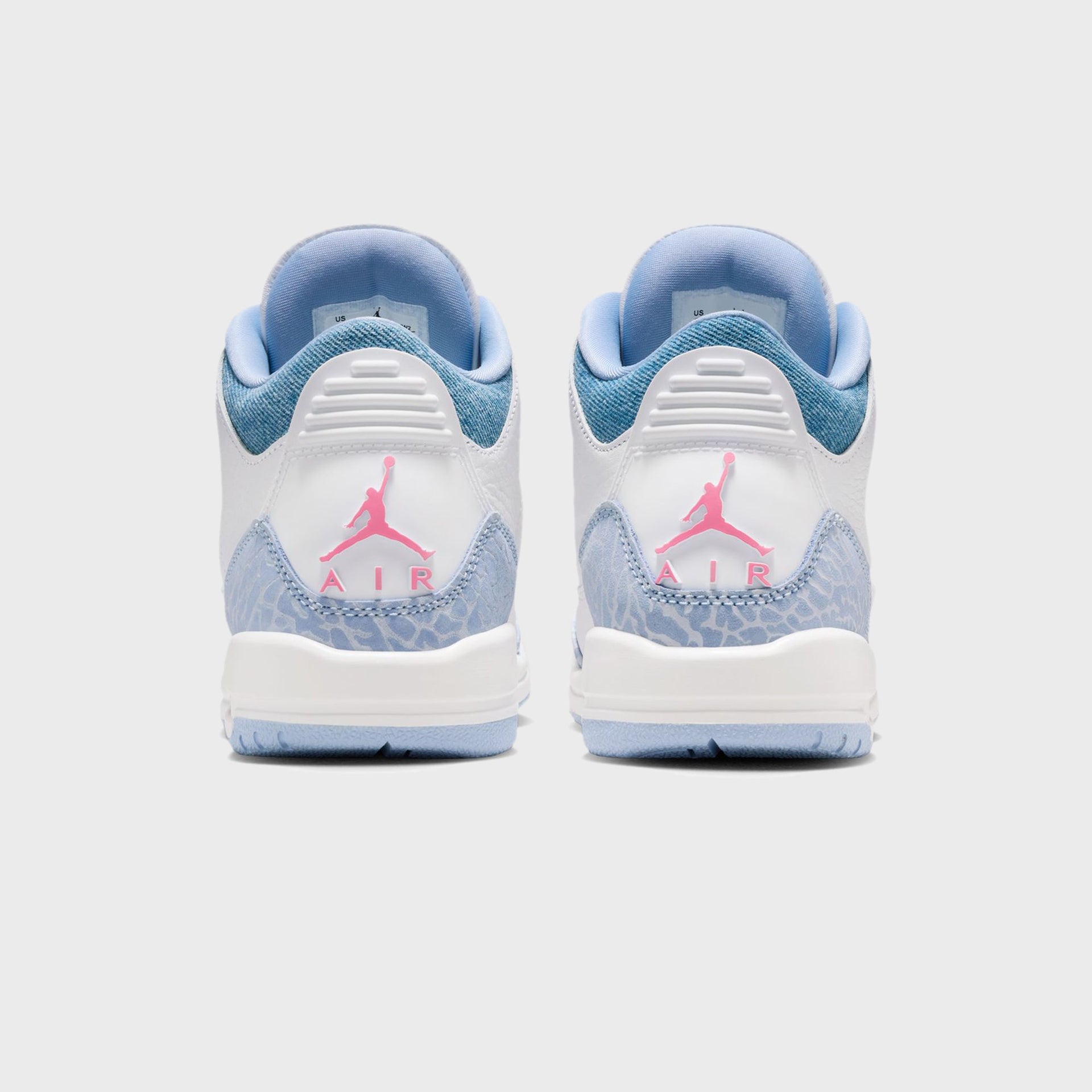 Nike GS Air Jordan 3 Retro - White / Cobalt Bliss / Football grey / Pink Glow