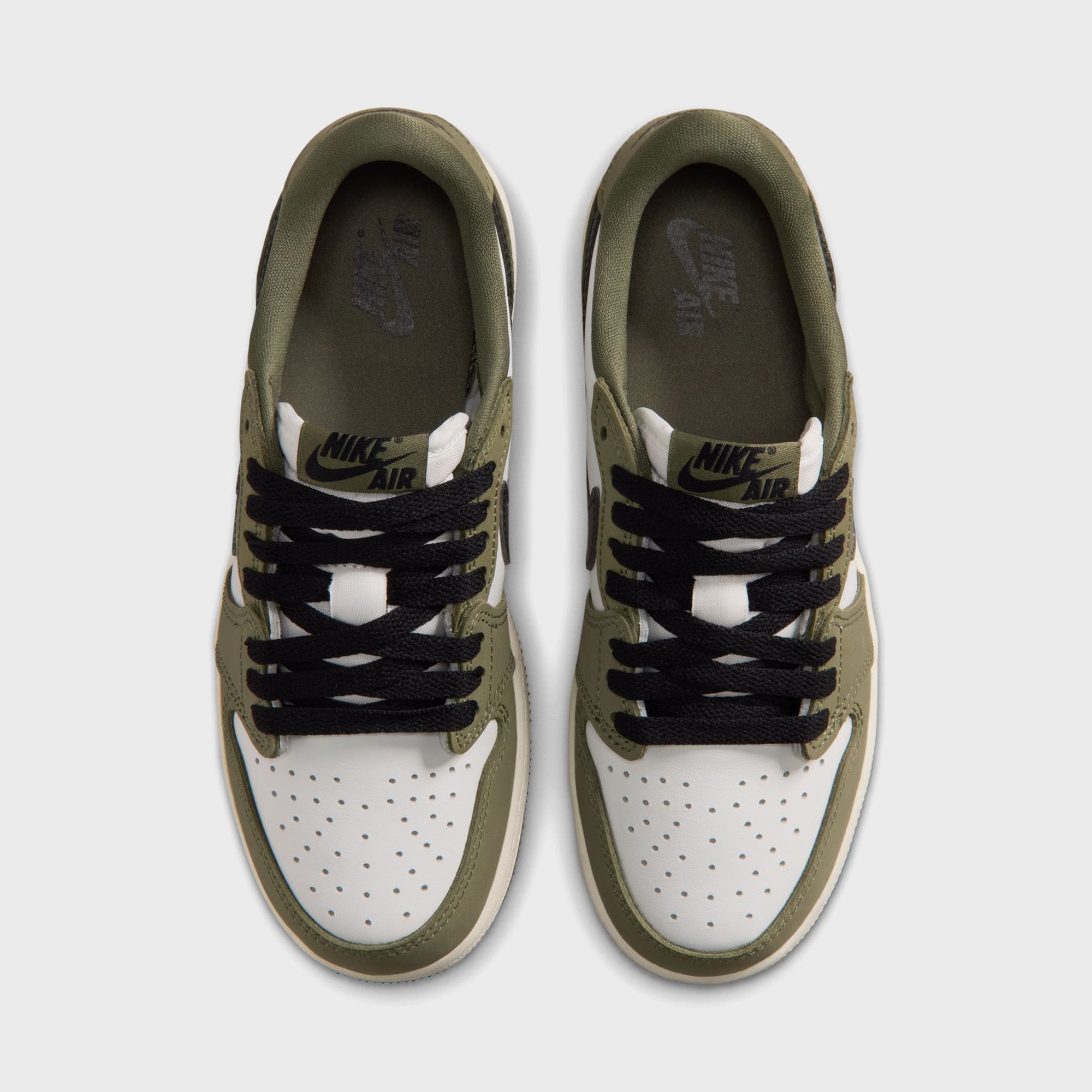Nike GS Air Jordan 1 Retro Low OG 23.5㎝ Jordan GS Air Jordan 1 Retro Low - Medium Olive / Summit White