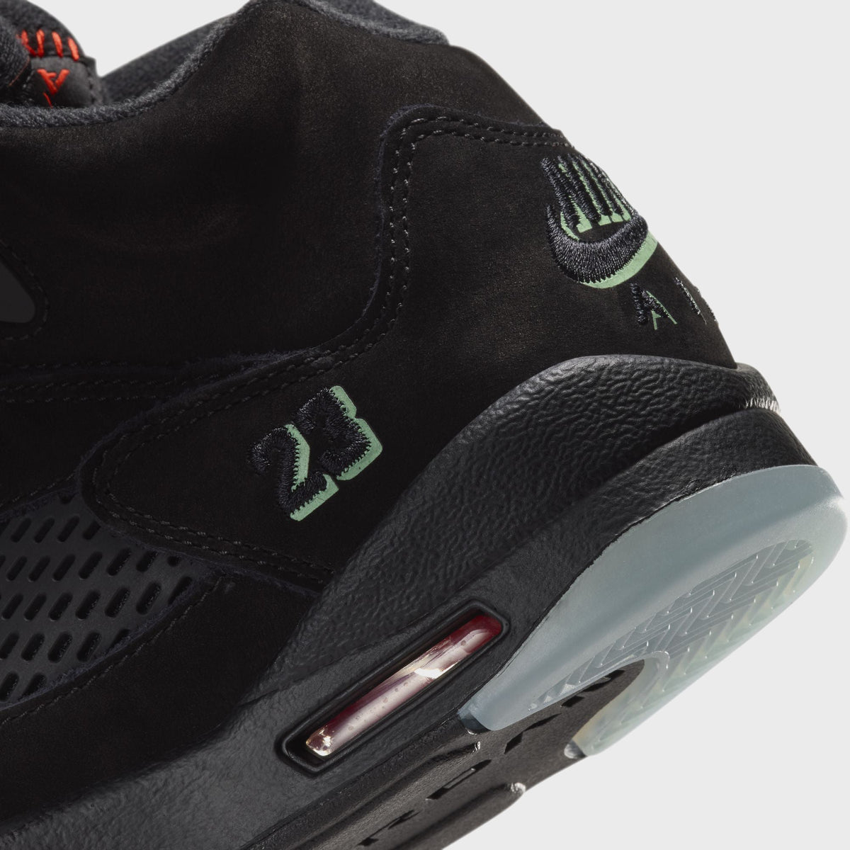 Jordan GS Air Jordan 5 Retro - Black / Picante Red / Glow In The Dark / Multi Color