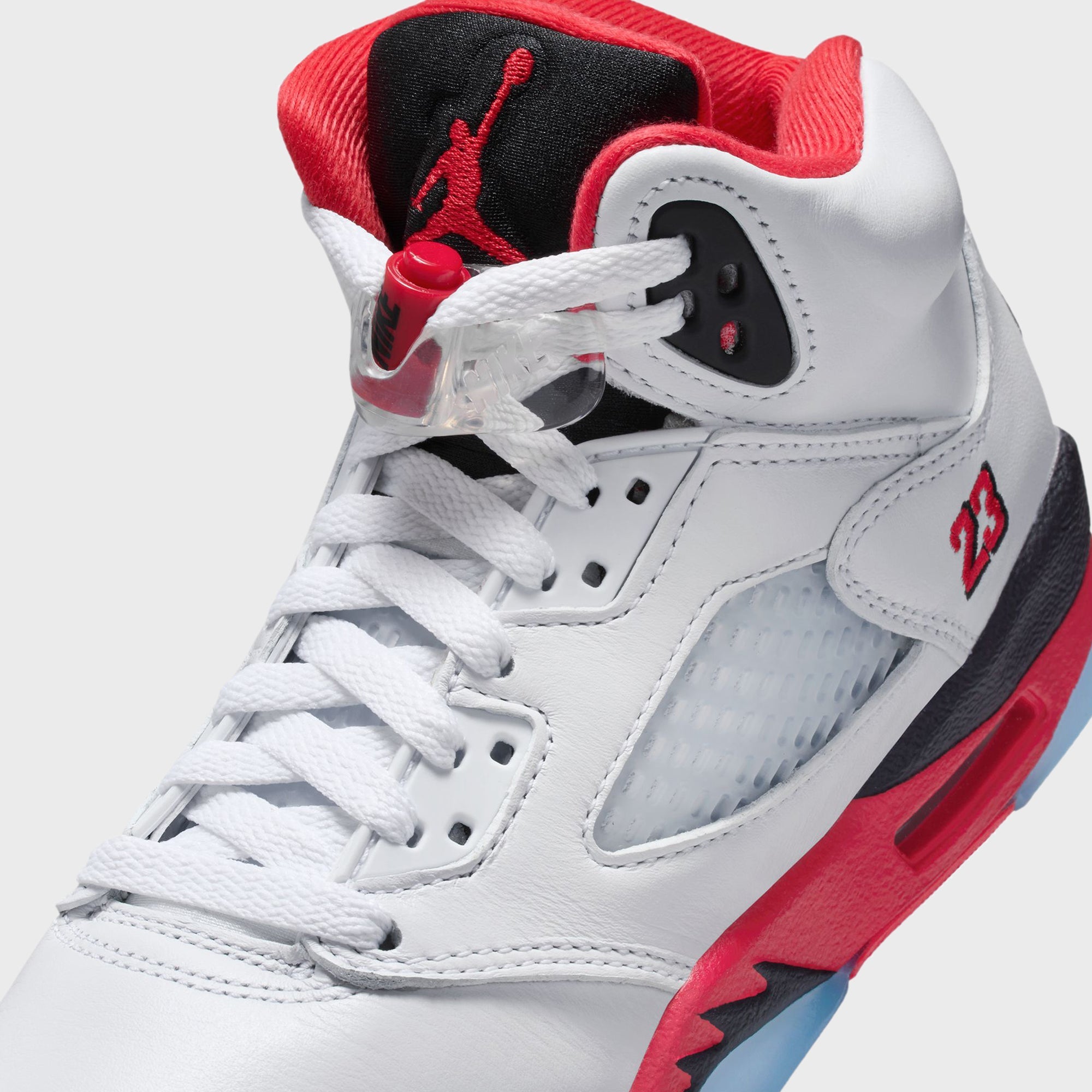 air jordan retro 5 red black white