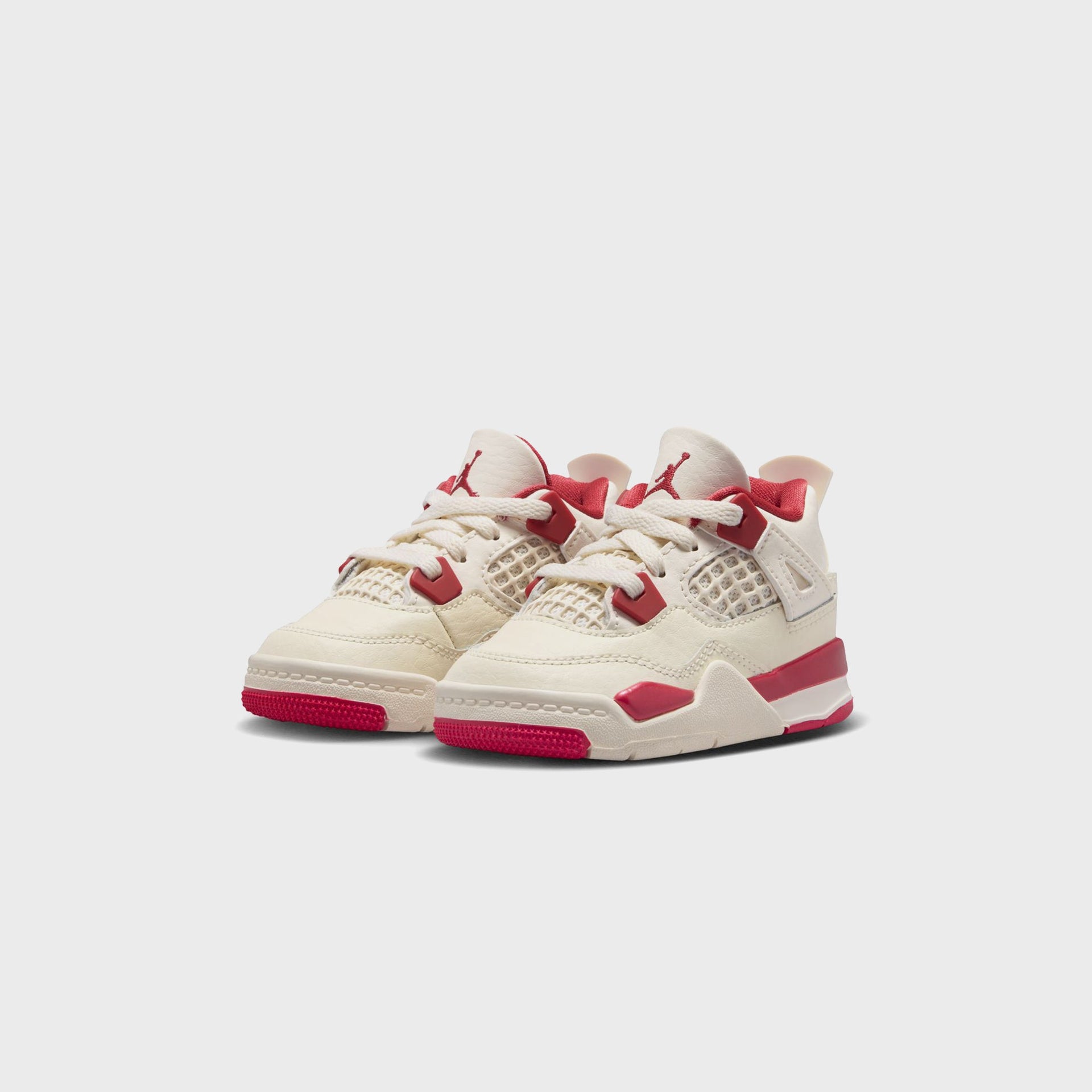 Jordan TD Air Jordan 4 Retro - Pale Ivory / Tough Red